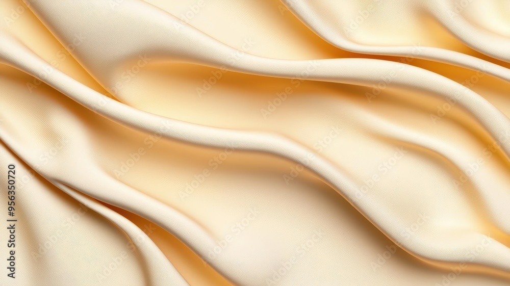 Obraz premium Organic cotton fabric, close-up of texture, 3D illustration