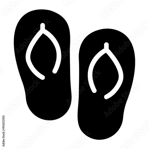 slippers Solid icon