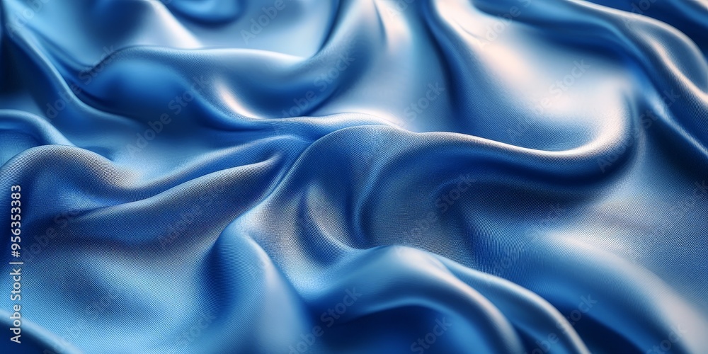 Elegant Light Blue Satin Fabric with Luxurious Texture Elegant Light Blue Satin Fabric with Luxurious Texture