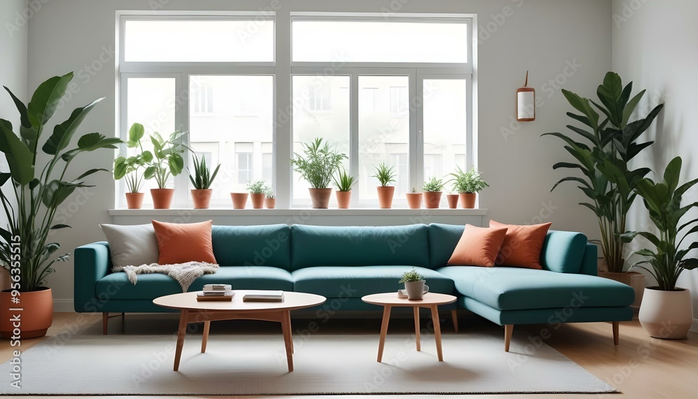 Photo interior modern design room 3d illustration Photo interior modern design room 3d illustration