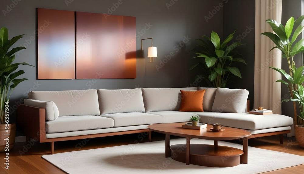 Photo interior modern design room 3d illustration Photo interior modern design room 3d illustration