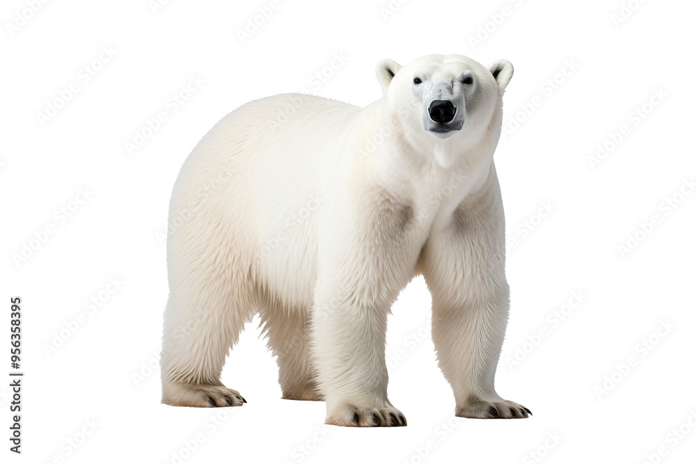 High-resolution polar bear isolated on transparent background for wildlife illustrations and arctic animal design projects featuring majestic and powerful ice habitat creatures High-resolution polar bear isolated on transparent background for wildlife illustrations and arctic animal design projects featuring majestic and powerful ice habitat creatures
