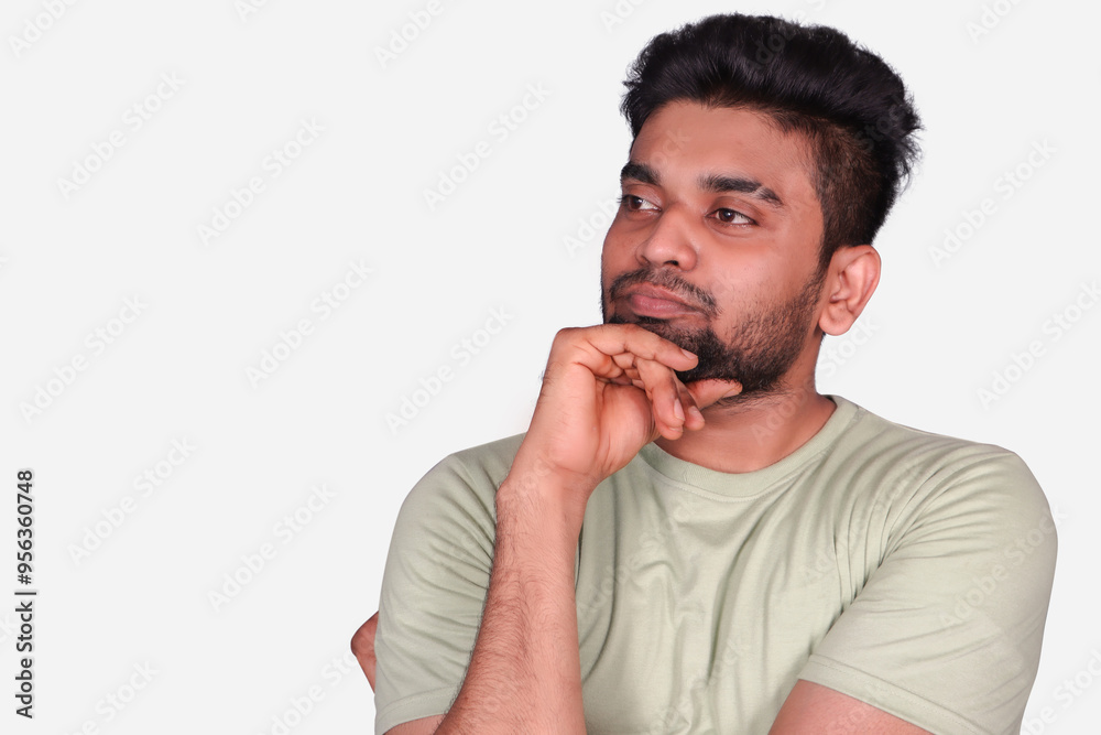 person with a frustrated isolated on white background close up image person with a frustrated isolated on white background close up image