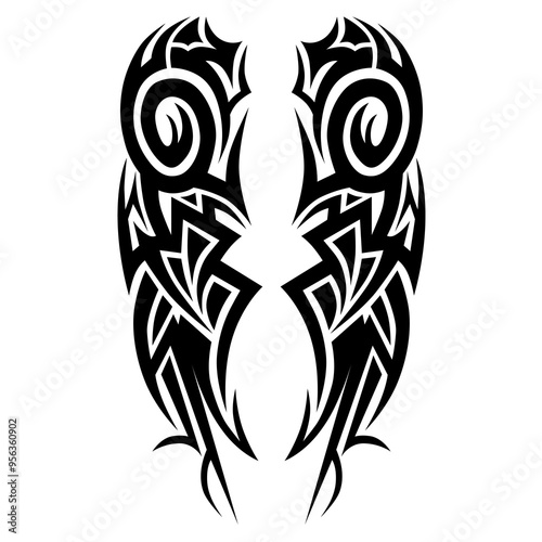Tattoo designs. Tattoo tribal vector designs. Art tribal tattoo.