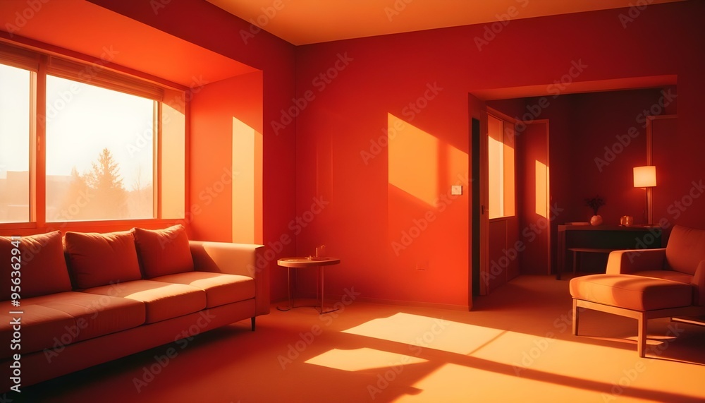 Photo interior modern design room 3d illustration Photo interior modern design room 3d illustration