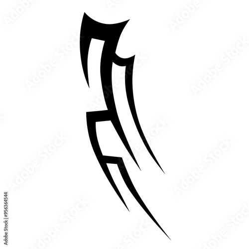 Tattoo simple designs. Tattoo tribal vector designs. Art tribal tattoo sketch.
