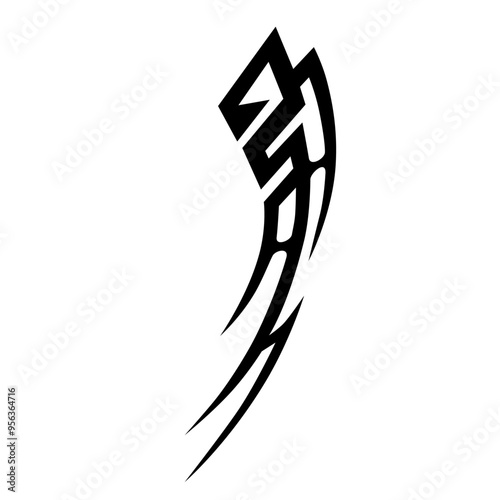 Tattoo simple designs. Tattoo tribal vector designs. Art tribal tattoo sketch.