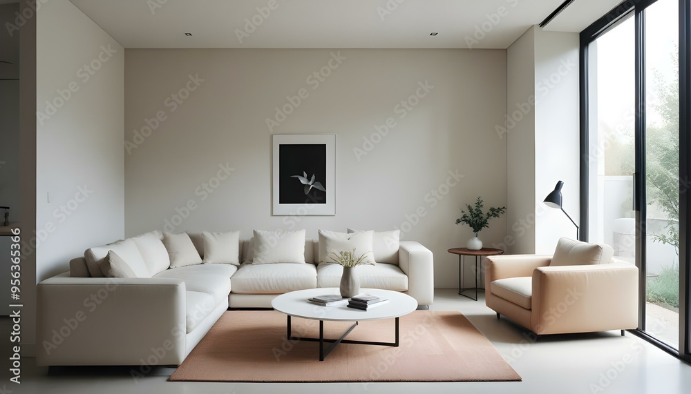 Photo interior modern design room 3d illustration