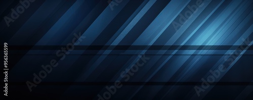 Dusky Navy Blue grunge stripes abstract banner design. Geometric tech background. Vector