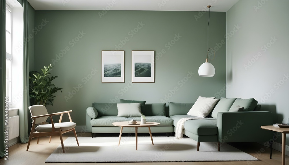 Photo interior modern design room 3d illustration Photo interior modern design room 3d illustration
