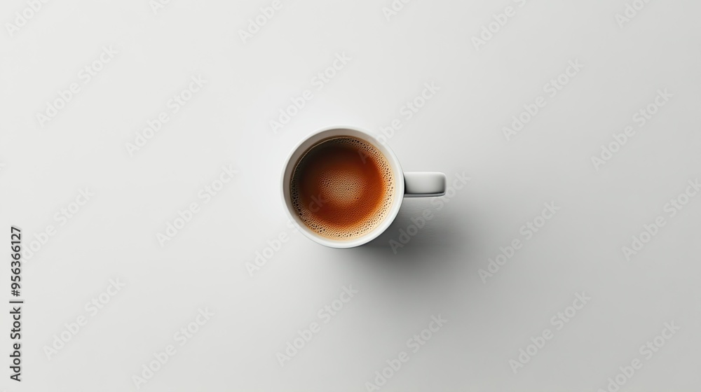 A minimalist coffee cup symbol on a clean, white background, emphasizing purity and simplicity. A minimalist coffee cup symbol on a clean, white background, emphasizing purity and simplicity.