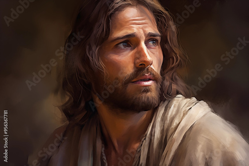 Portrait painting of Jesus Christ, our lord and saviour