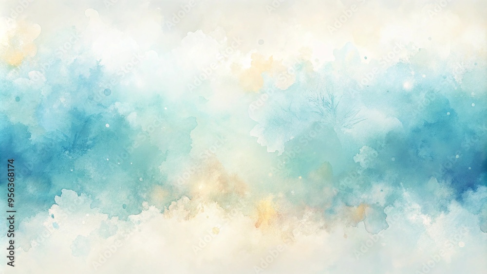 Abstract light blue and cream white pastel watercolor background banner
Abstract light blue and cream white pastel watercolor background banner