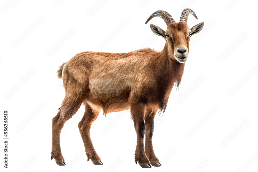 Majestic mountain goat isolated on transparent background for wildlife and nature-themed design projects featuring alpine animal illustrations and natural habitats Majestic mountain goat isolated on transparent background for wildlife and nature-themed design projects featuring alpine animal illustrations and natural habitats