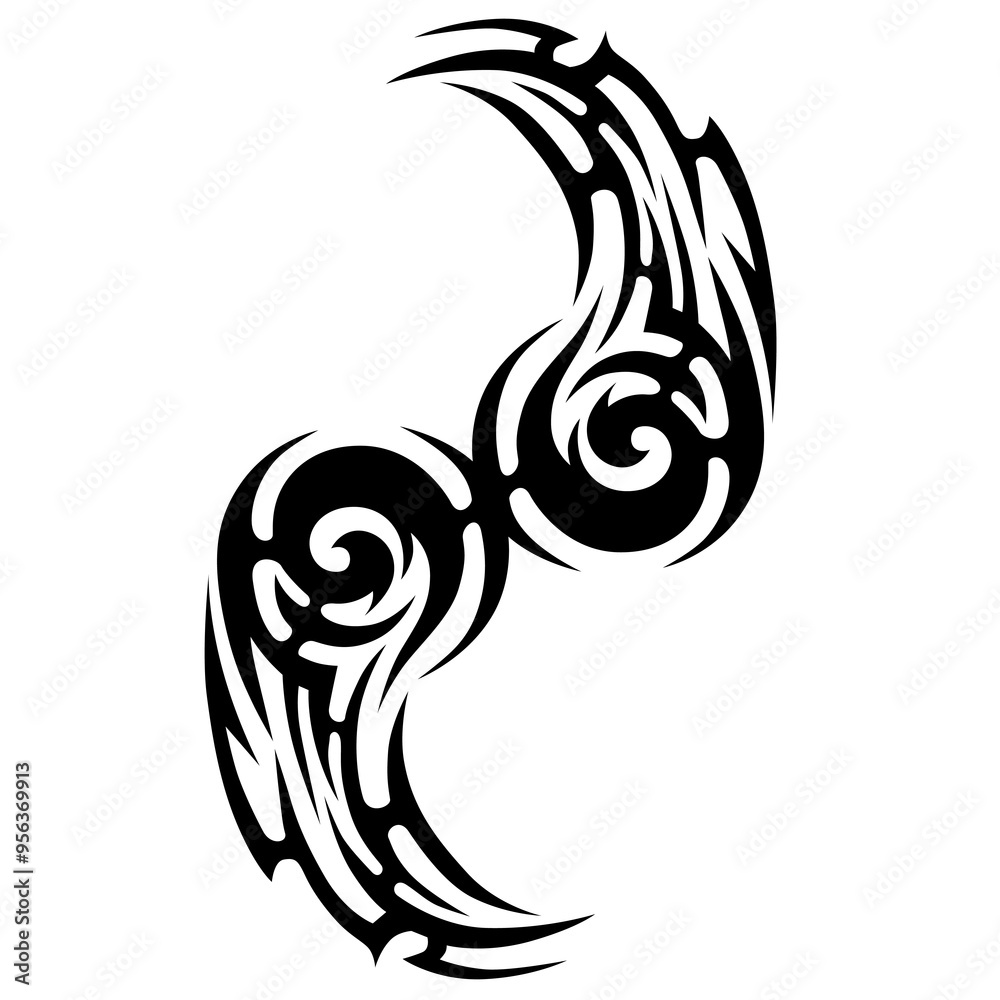 Tattoo designs. Tattoo tribal vector designs. Art tribal tattoo.