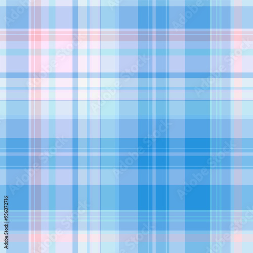 Blue plaid geometric striped pattern.
