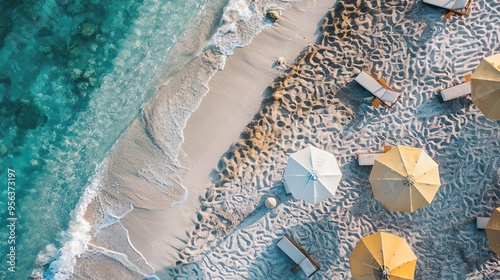 Sea, sun and umbrellas, Coast from a threatening point of view, Black Beach photo