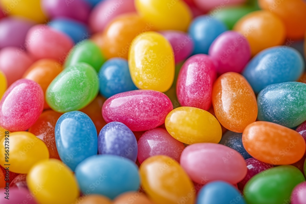 A pile of colorful jelly beans A pile of colorful jelly beans