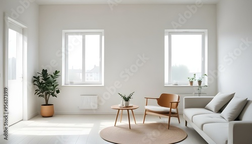 Wallpaper Mural Photo interior modern design room 3d illustration Torontodigital.ca