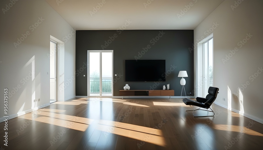 Photo interior modern design room 3d illustration Photo interior modern design room 3d illustration