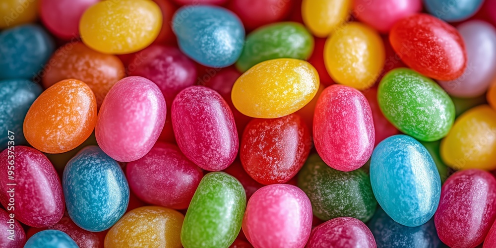 A pile of colorful jelly beans A pile of colorful jelly beans