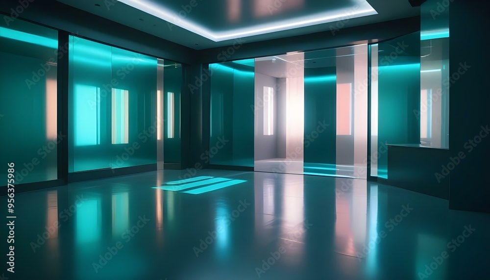 Photo interior modern design room 3d illustration Photo interior modern design room 3d illustration