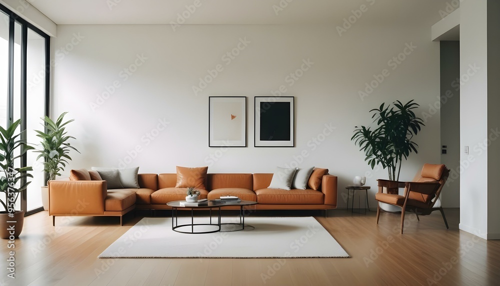 Photo interior modern design room 3d illustration Photo interior modern design room 3d illustration