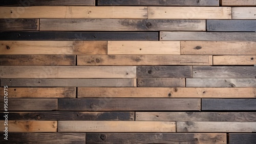 Rustic wood plank background texture.