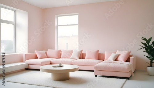 Photo interior modern design room 3d illustration