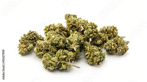 Cannabis Buds with Hempleaf, Weed Buds