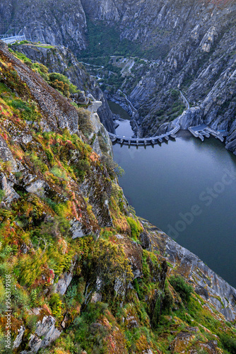 Aldeadávila Dam, Arribes del Duero Natural Park, SPA, SAC, Biosphere Reserve, Salamanca, Castilla y León, Spain, Europe photo