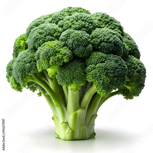 broccoli on a white background