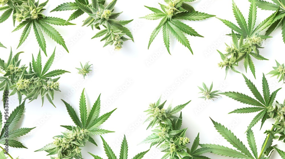 Cannabis Buds with Hempleaf, Weed Buds Cannabis Buds with Hempleaf, Weed Buds