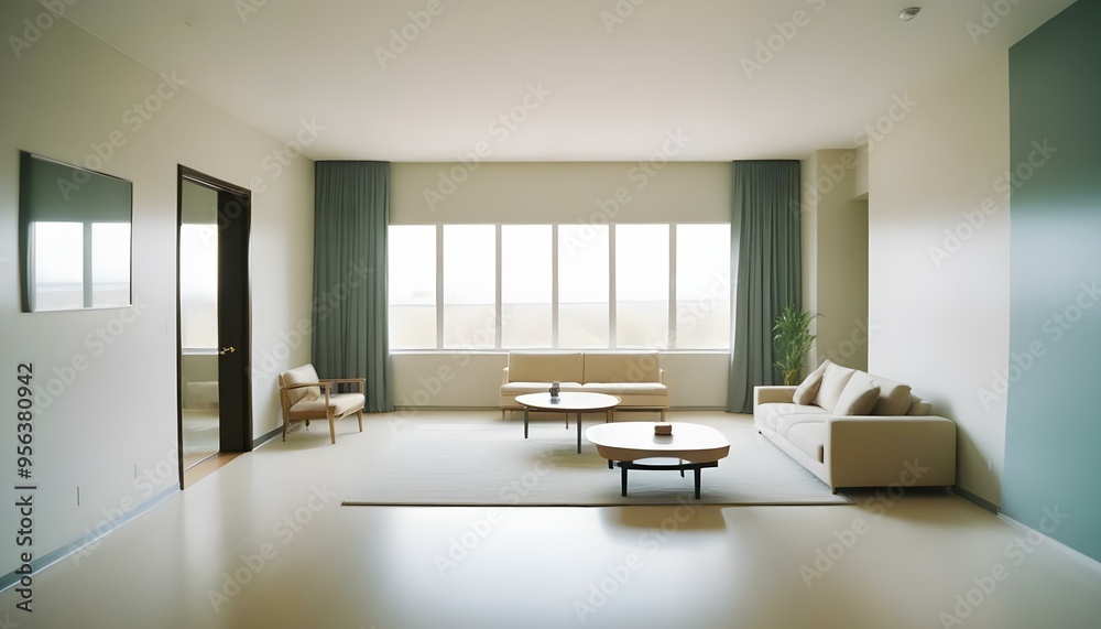 Fototapeta premium Photo interior modern design room 3d illustration