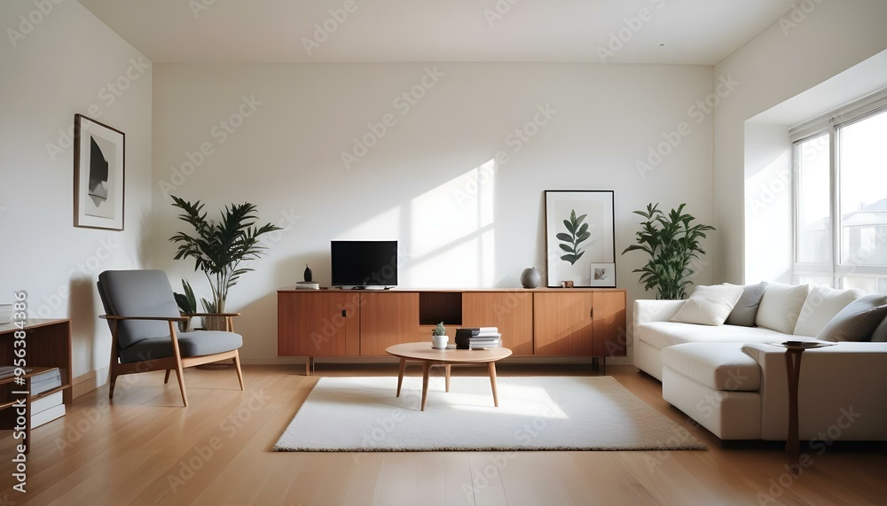 Fototapeta premium Photo interior modern design room 3d illustration