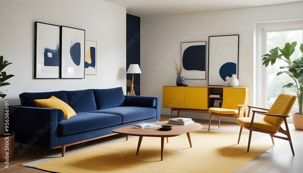 Photo interior modern design room 3d illustration Photo interior modern design room 3d illustration
