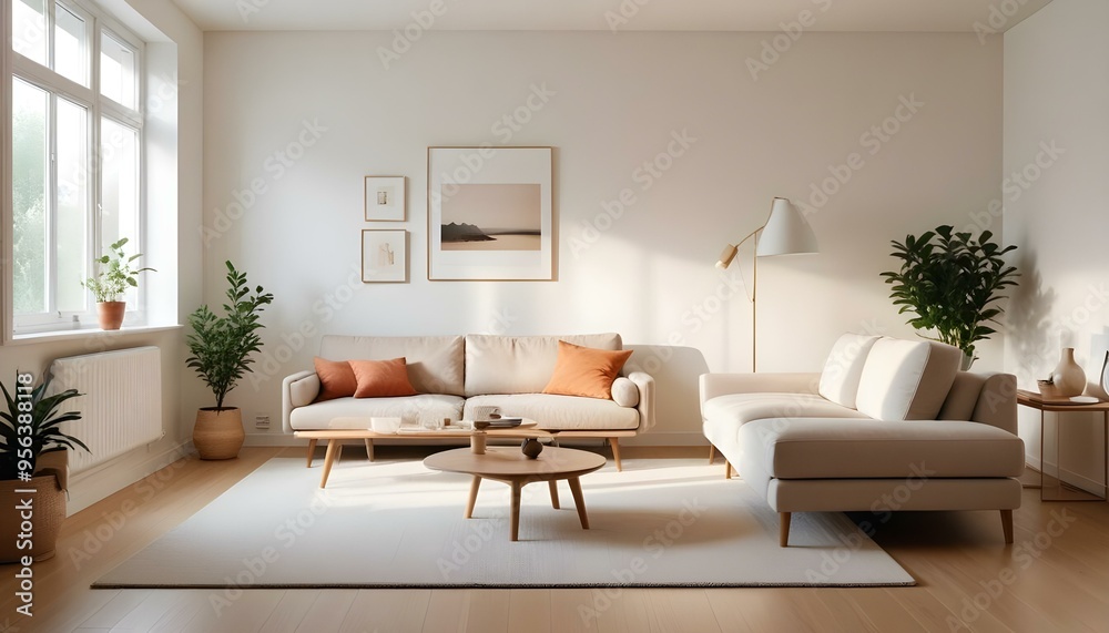 Photo interior modern design room 3d illustration Photo interior modern design room 3d illustration