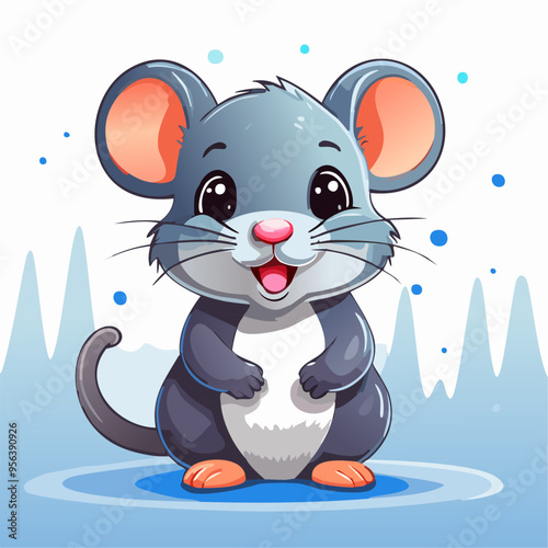 Rat Mouse Cute Small Cartoon Baby Animal Character