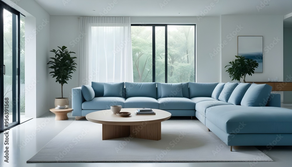 Fototapeta premium Photo interior modern design room 3d illustration