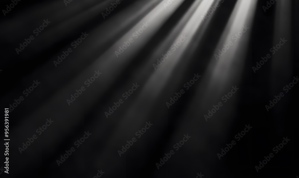 light rays coming from a lens on a black background, Generative AI light rays coming from a lens on a black background, Generative AI