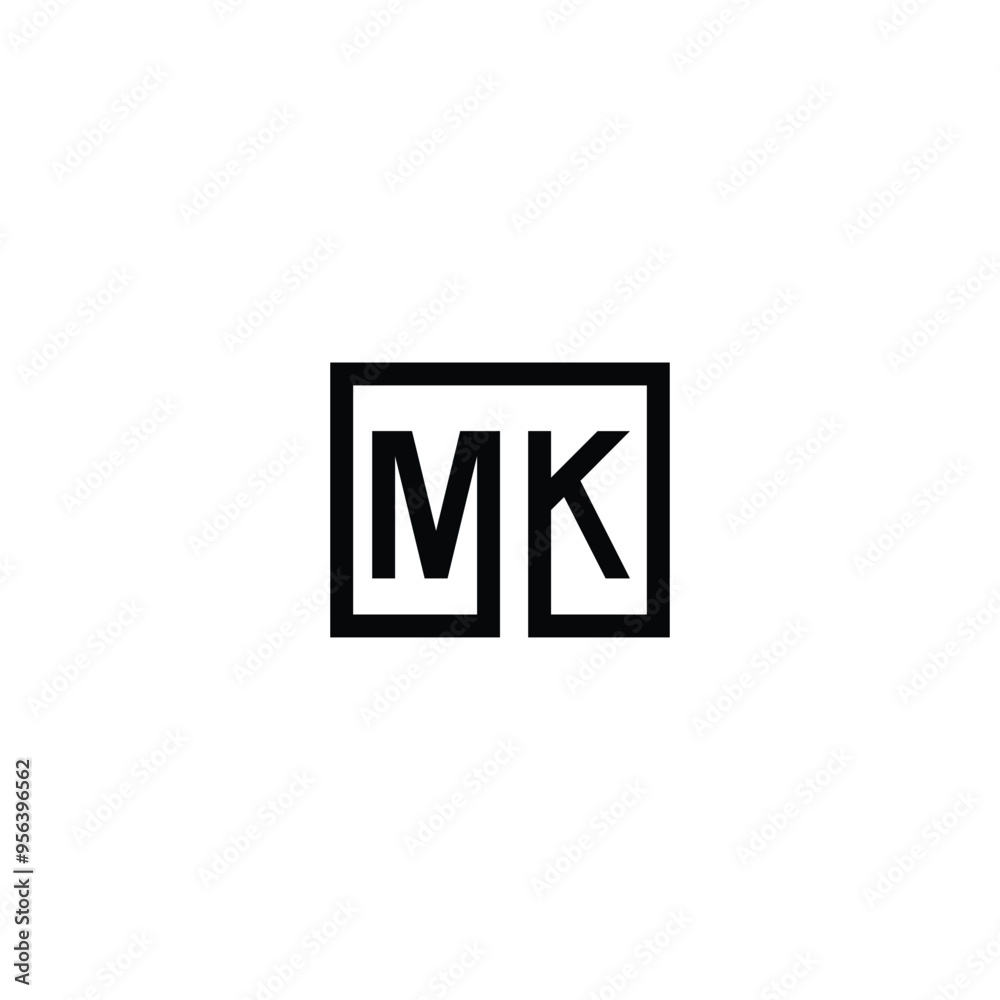 MK logo design concept vector MK logo design concept vector