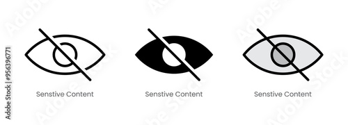 Grey scale or black and white Sensitive Content Eye Shape Vector Icon
Eye Shape Vector Icon for Sensitive Content
Vector Icon: Eye Shape for Sensitive Content