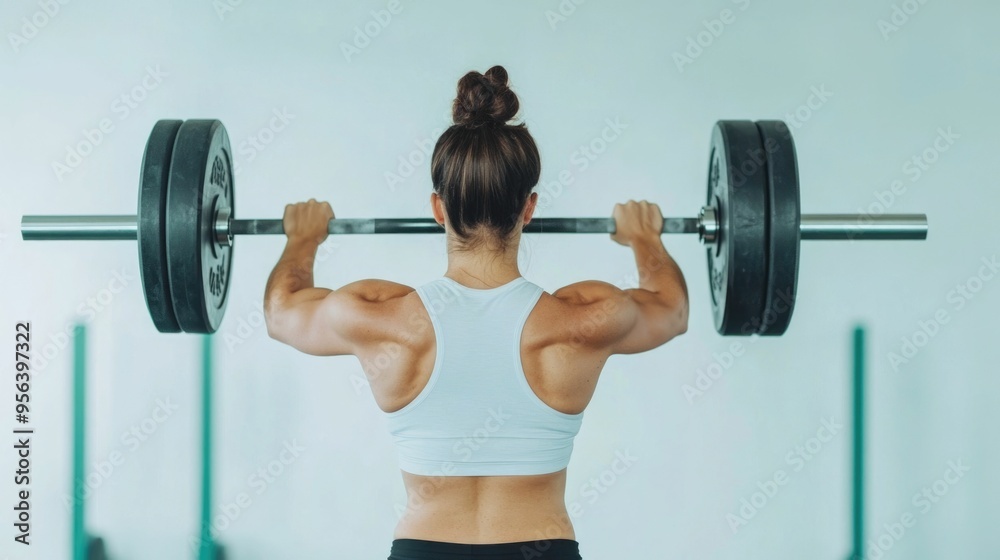 Fitness Influencer Demonstrating Proper Weightlifting Techniques for Strength Training to Inspire Healthy Lifestyle and Physical Activity Fitness Influencer Demonstrating Proper Weightlifting Techniques for Strength Training to Inspire Healthy Lifestyle and Physical Activity