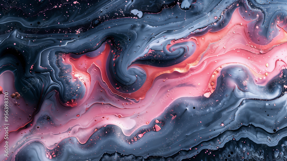 astarte.ai: Silver and Pastel Pink Abstract Liquid Art astarte.ai: Silver and Pastel Pink Abstract Liquid Art