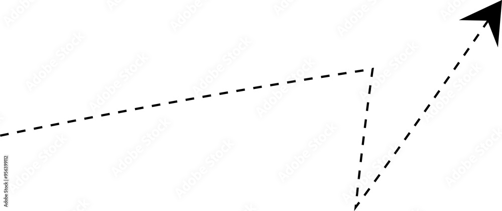 hand drawn dotted arrows element hand drawn dotted arrows element