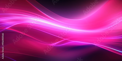 Futuristic Pink Data Stream Abstract Background