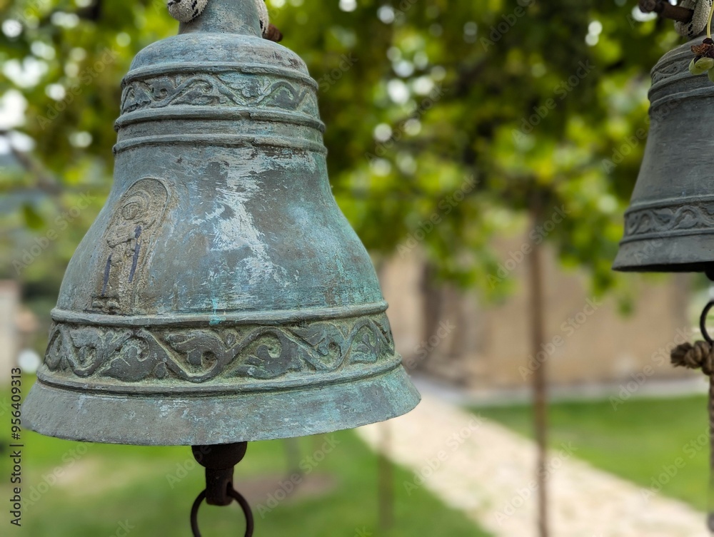 Fototapeta premium Bells at St. Stephen's nunnery (Mtskheta Antioch, Georgia)