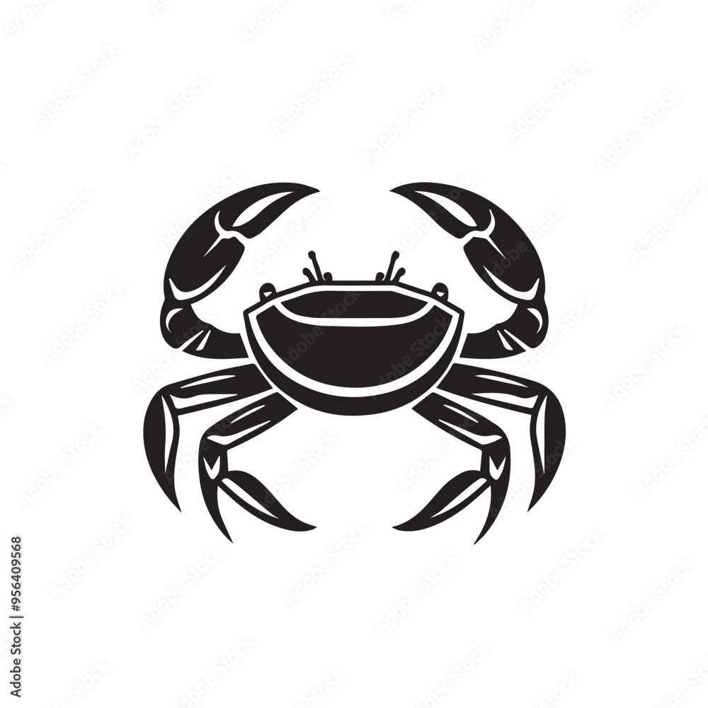 Crab in cartoon, doodle style . Image for t-shirt, web, mobile apps and ui. Isolated 2d vector illustration in logo, icon, sketch style, Eps 10, black and white. AI Generative Crab in cartoon, doodle style . Image for t-shirt, web, mobile apps and ui. Isolated 2d vector illustration in logo, icon, sketch style, Eps 10, black and white. AI Generative