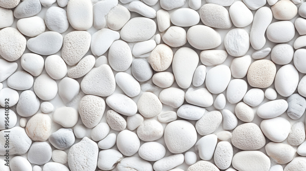 Background of white smooth pebble stones, close up Background of white smooth pebble stones, close up