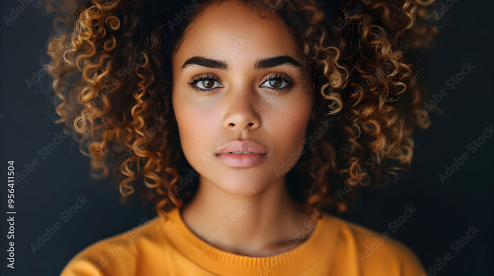 Fototapeta premium Casual Young Woman With Natural Look. Young Woma